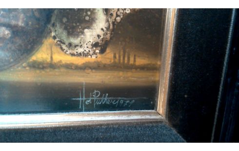 PEINTURE, , PANNEAU ABSTRAIT, , TETE DEDICACE