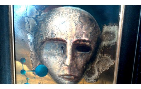 PEINTURE, , PANNEAU ABSTRAIT, , TETE DEDICACE