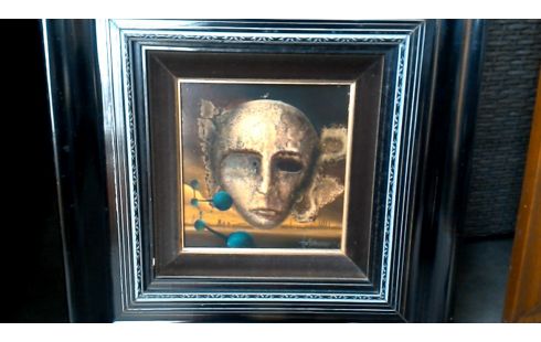 PEINTURE, , PANNEAU ABSTRAIT, , TETE DEDICACE