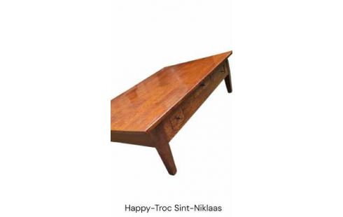MESA DE SALÓN MACIZO ROBLE 6 CAJONES
