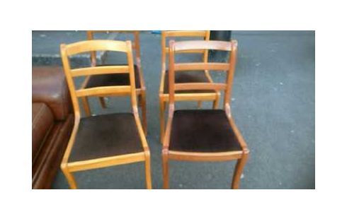CHAISE LOT DE 4 