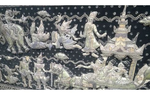 CADRE TAPISSERIE INDONESIENNE