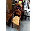 FAUTEUIL BOIS ET PAILLE