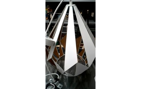 SUSPENSION BLANCHE METAL MET OR