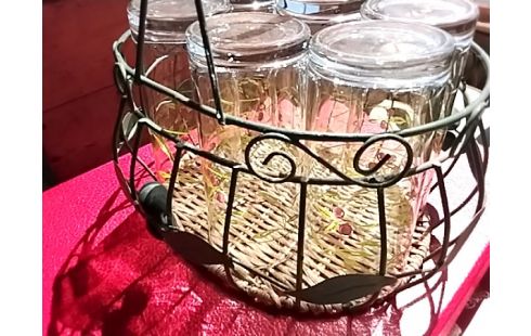 PANIER DECO + VERRES