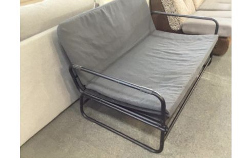 BANQUETTE CONVERTIBLE TISSU GRIS