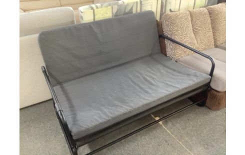 BANQUETTE CONVERTIBLE TISSU GRIS