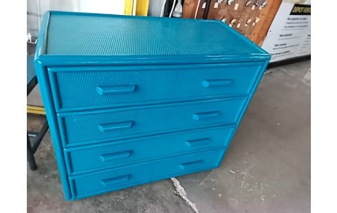 COMMODE ROTIN BLEU 4 TRS