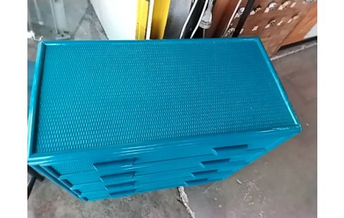 COMMODE ROTIN BLEU 4 TRS