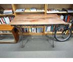 TABLE BISTROT BOIS METAL