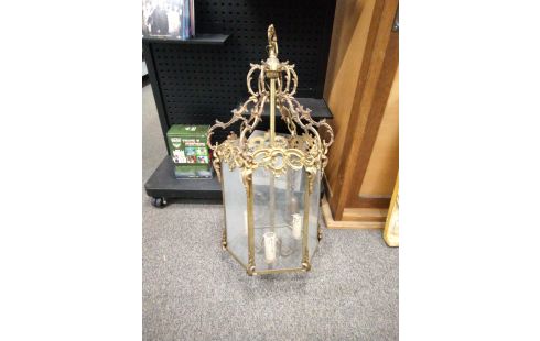 SUSPENSION VERRE VERRE BRONZE