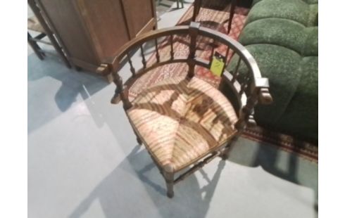 FAUTEUIL DE COIN BOIS ASSISE PAILLEE