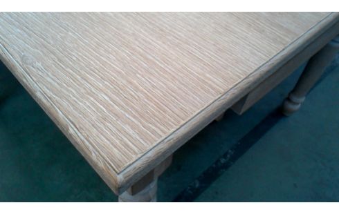 TABLE DE SALLE A MANGER CERUSE CHENE 1 TIROIR