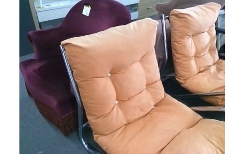 FAUTEUIL VINTAGE ORANGE