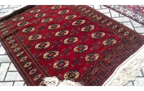 TAPIS NOUE MAIN BORDEAUX ORIENTAL