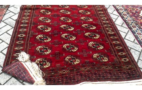 TAPIS NOUE MAIN BORDEAUX ORIENTAL