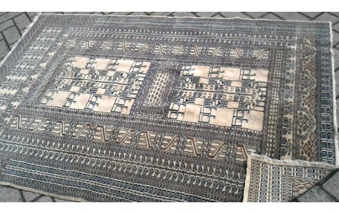TAPIS NOUE MAIN BEIGE GRIS