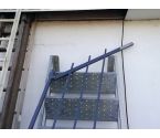 ESCALIER EXTERIEUR GALVA 7 MARCHES AVEC RAMPE (ET VIS)