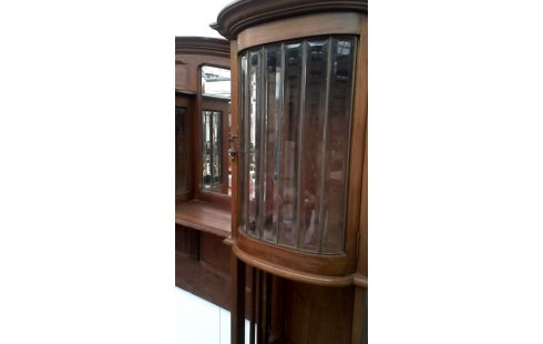 DRESSOIR ART DECO. BISAUTE GLACE 6 PORTES