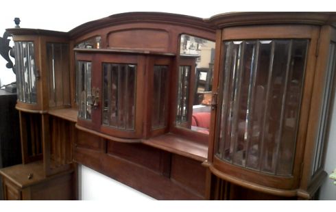 DRESSOIR ART DECO. BISAUTE GLACE 6 PORTES