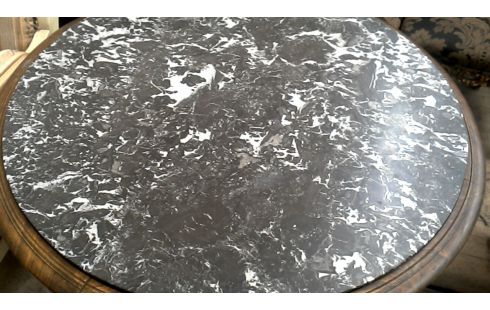 TABLE DE SALON ROND CHIPPENDALE MARBRE