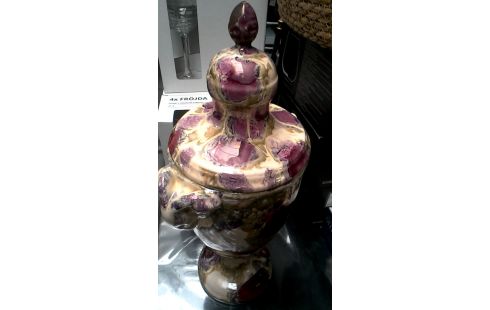 VASE COUVERT, , POLYCHROME