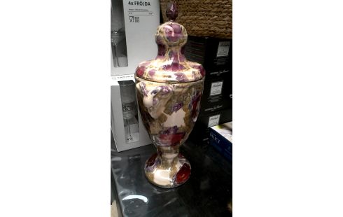 VASE COUVERT, , POLYCHROME