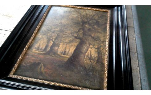 PINTURA, , PLACA, , MARCO NEGRO