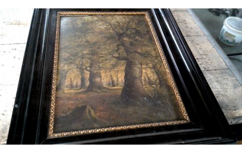 PINTURA, , PLACA, , MARCO NEGRO