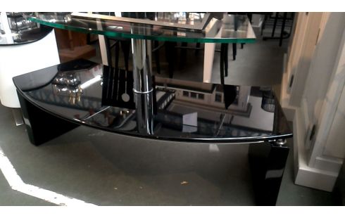 MEUBLE TELE NOIR GLACE DESIGN