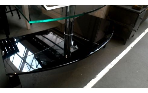 MEUBLE TELE NOIR GLACE DESIGN
