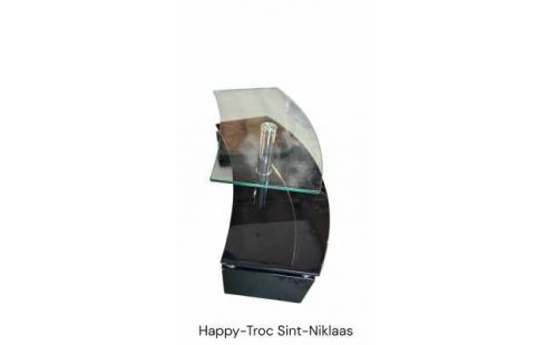 MEUBLE TELE NOIR GLACE DESIGN