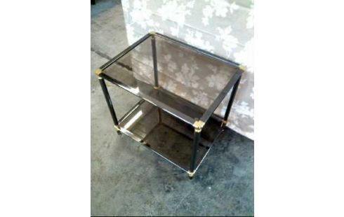 BEISTELLTISCH GLAS METALLGEST. 2-EB.