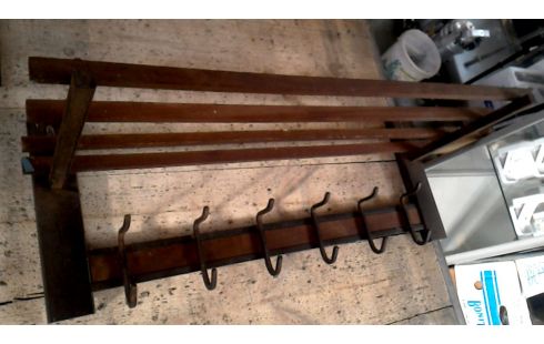 PORTE MANTEAU FER, , BOIS