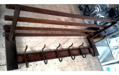 PORTE MANTEAU FER, , BOIS