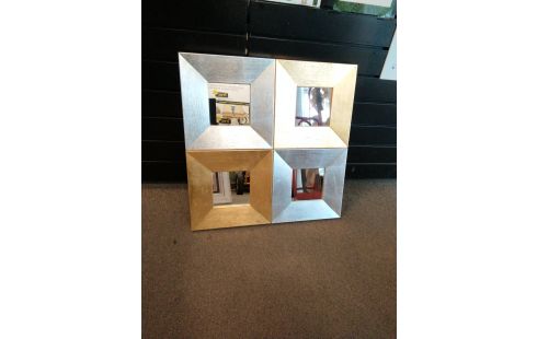MIROIR DORE DORÉ ET ARGENTÉ