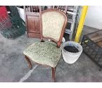 CHAISE BOIS ET TISSUS