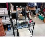 COIFFEUSE AVEC TABOURET STYLE FER FORGÉ