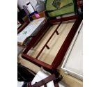 LIT + SOMMIER 140/190 BOIS EXOTIQUE