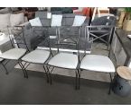 4 CHAISES FER FORGE