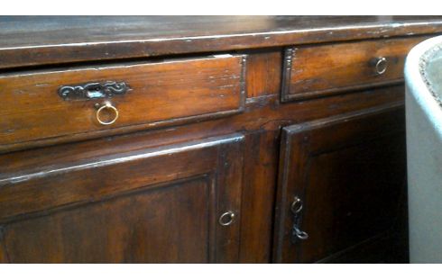 DRESSOIR ANTIQUE 2 CORPS 2 PORTES / 2 TIROIRS