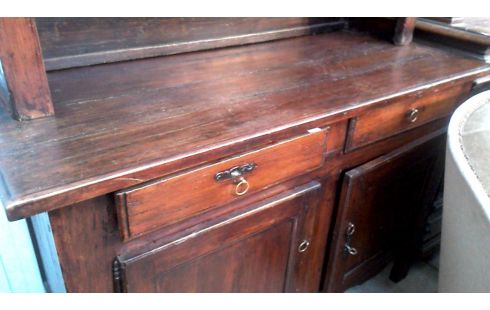 DRESSOIR ANTIQUE 2 CORPS 2 PORTES / 2 TIROIRS