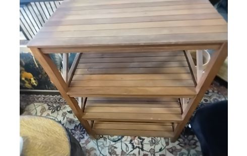 ETAGERE 4 NIVEAUX BOIS