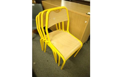 CHAISE METAL JAUNEX4
