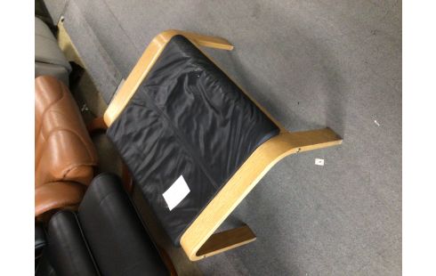 REPOSE PIED IKEA CUIR NOIR