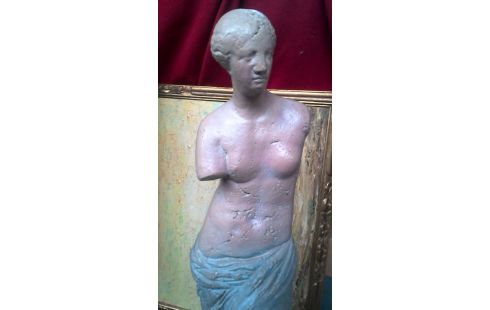 ESTATUA MUJER GRIEGO TERRA COTTA