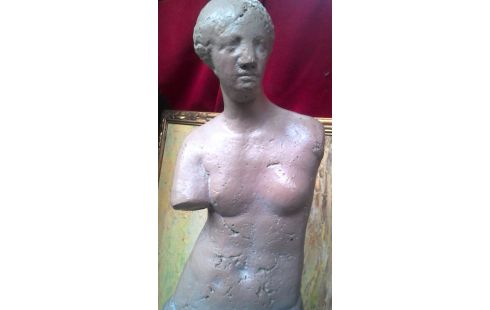 ESTATUA MUJER GRIEGO TERRA COTTA