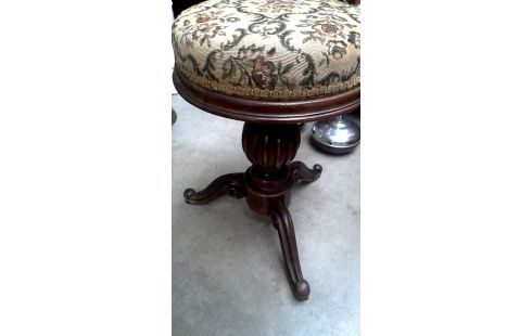 BANQUETA DE PIANO REDONDO, , MADERA TEJIDO