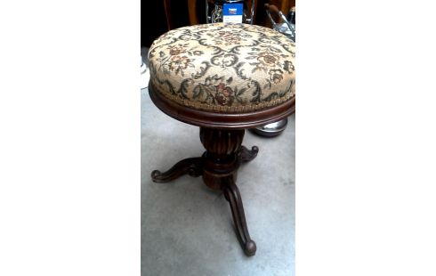 BANQUETA DE PIANO REDONDO, , MADERA TEJIDO
