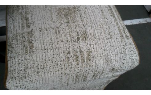 POUF CARRE VERTE BLANCHE VELOURS